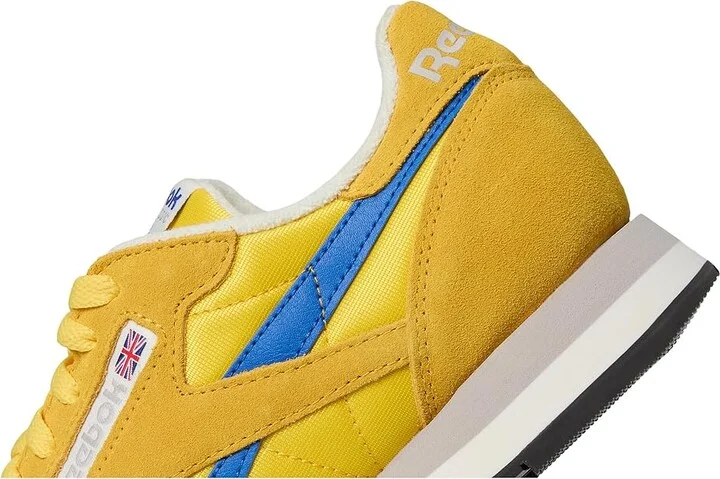 Reebok Lifestyle Classic Leather Shoes Golden Haze/Optimum Blue/Chalk : Men's 8.5 - Women's 10 Medium - Image 7