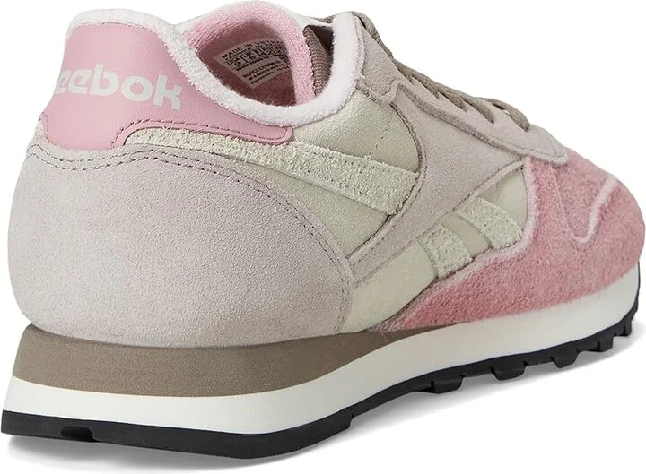 Reebok Lifestyle Classic Leather Shoes Sand/Hazy Grey/Dusty Rose : Men's 9.5 - Women's 11 Medium, Synthetic/Suede/Leather - Image 4