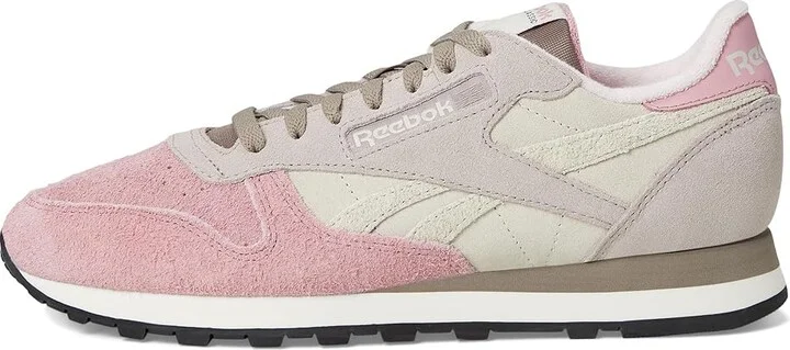 Reebok Lifestyle Classic Leather Shoes Sand/Hazy Grey/Dusty Rose : Men's 9.5 - Women's 11 Medium, Synthetic/Suede/Leather - Image 6
