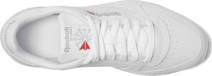 Reebok Lifestyle Classic Leather Shoes White/Pure Grey 1 : Men's 3.5 - Women's 5 Medium, Synthetic/Suede/Leather - Image 2