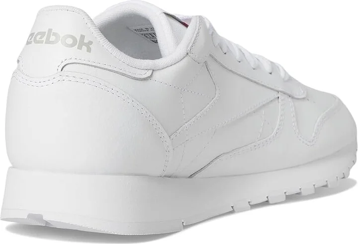 Reebok Lifestyle Classic Leather Shoes White/Pure Grey 1 : Men's 3.5 - Women's 5 Medium, Synthetic/Suede/Leather - Image 4