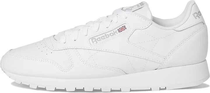Reebok Lifestyle Classic Leather Shoes White/Pure Grey 1 : Men's 3.5 - Women's 5 Medium, Synthetic/Suede/Leather - Image 6