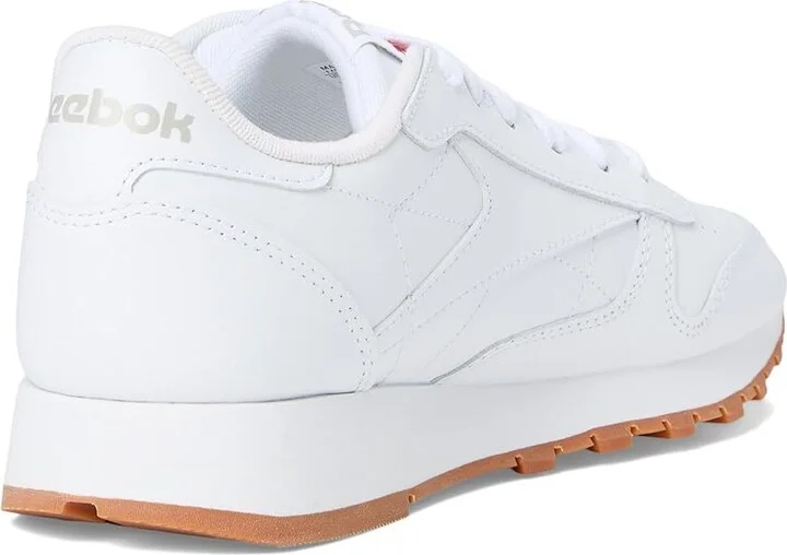 Reebok Lifestyle Classic Leather Shoes White/Pure Grey/Gum : Men's 4 - Women's 5.5 Medium, Synthetic/Suede/Leather - Image 4