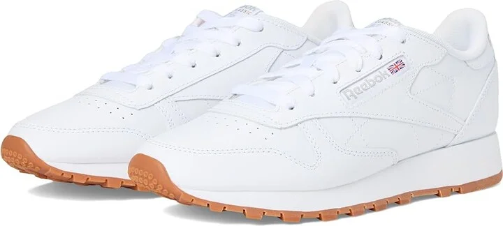 Reebok Lifestyle Classic Leather Shoes White/Pure Grey/Gum : Men's 4 - Women's 5.5 Medium, Synthetic/Suede/Leather