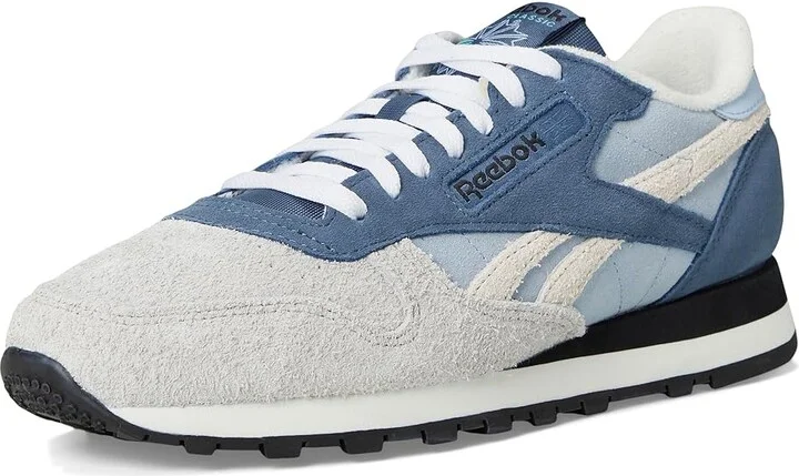 Reebok Lifestyle Classic Leather Shoes Y2K Blue/Shadow/Grey : Men's 10.5 - Women's 12 Medium, Synthetic/Suede/Leather - Image 5