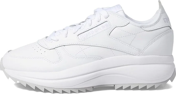 Reebok Lifestyle Classic Leather SP Extra Women's Shoes White/Light Grey/Lucid Lilac : 8.5 B - Medium, Leather/Synthetic - Image 5