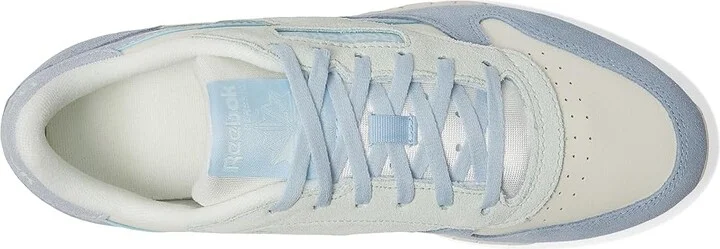 Reebok Lifestyle Classic Leather Women's Classic Shoes Chalk/Pale Blue/Vintage Blue : 5 B - Medium - Image 2