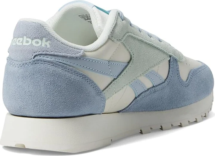 Reebok Lifestyle Classic Leather Women's Classic Shoes Chalk/Pale Blue/Vintage Blue : 5 B - Medium - Image 4