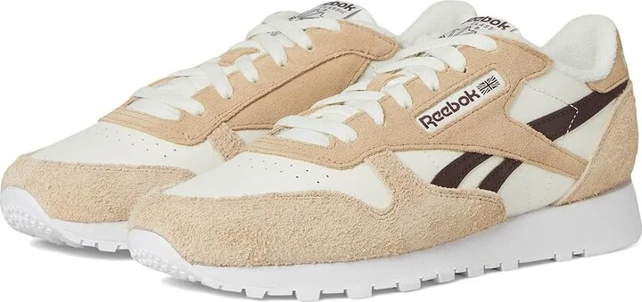 Reebok Lifestyle Classic Leather Women's Classic Shoes Chalk/Tan/Unearthed Brown : 9.5 B - Medium