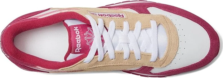 Reebok Lifestyle Classic Leather Women's Classic Shoes White/True Pink/Very Berry : 9.5 B - Medium - Image 2