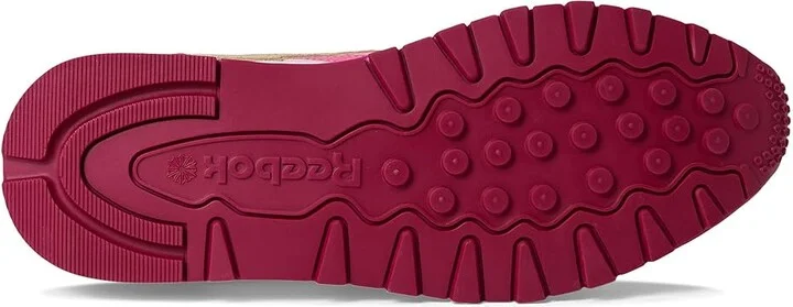 Reebok Lifestyle Classic Leather Women's Classic Shoes White/True Pink/Very Berry : 9.5 B - Medium - Image 3