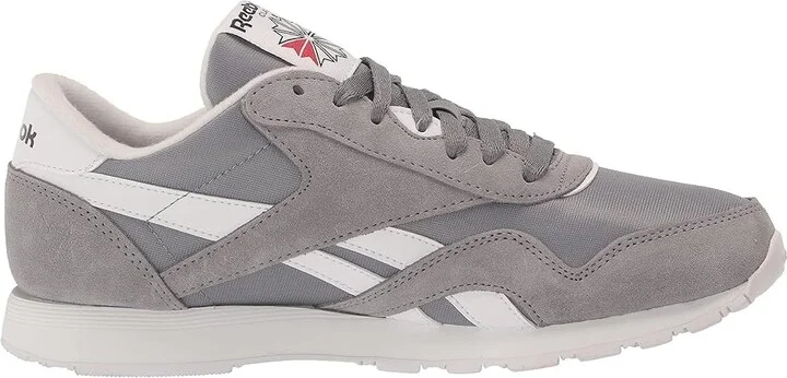 Reebok Lifestyle Classic Nylon Classic Shoes Pure Grey/White : Men's 10 - Women's 11.5 Medium - Image 5