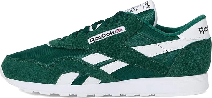 Reebok Lifestyle Classic Nylon Men's Shoes Collegiate Green/Collegiate Green/White : 7.5 D - Medium, Leather - Image 6