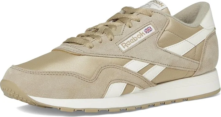 Reebok Lifestyle Classic Nylon Men's Shoes Mushroom/Mushroom/Chalk : 6 D - Medium, Leather - Image 5