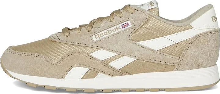 Reebok Lifestyle Classic Nylon Men's Shoes Mushroom/Mushroom/Chalk : 6 D - Medium, Leather - Image 6
