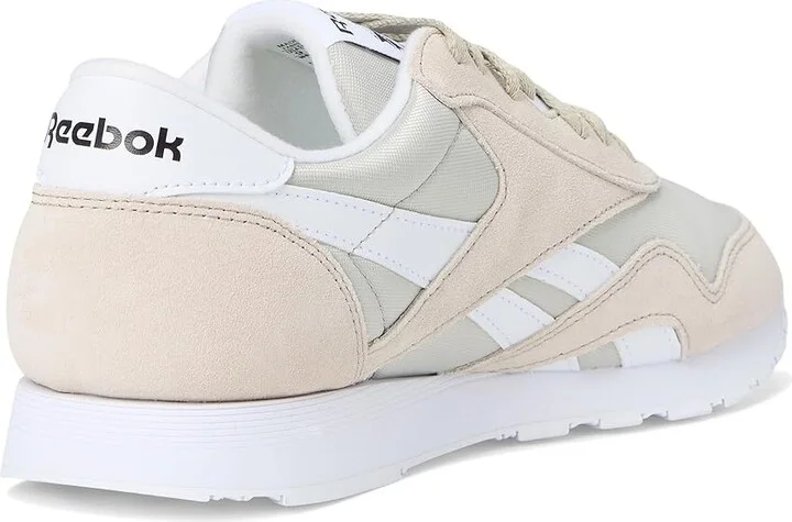 Reebok Lifestyle Classic Nylon Men's Shoes Sport Beige/Sport Beige/White : 11.5 D - Medium, Leather - Image 4