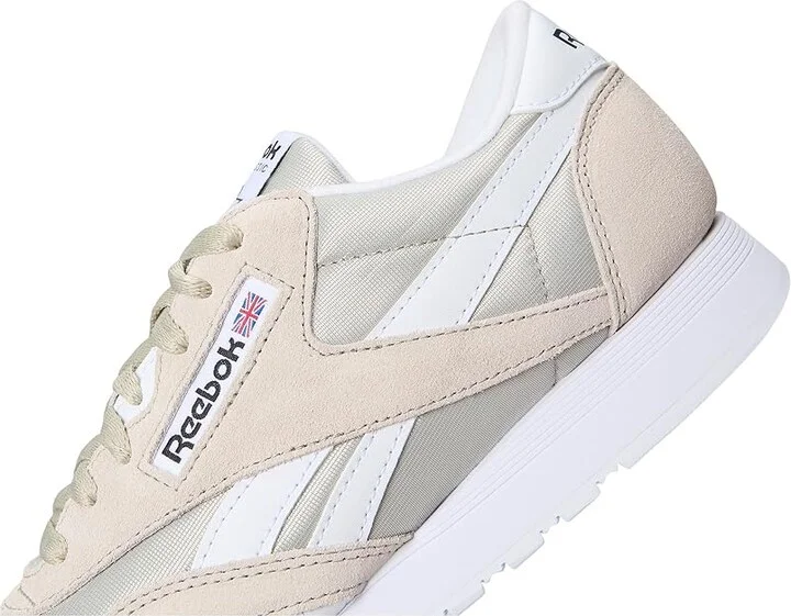 Reebok Lifestyle Classic Nylon Men's Shoes Sport Beige/Sport Beige/White : 11.5 D - Medium, Leather - Image 7