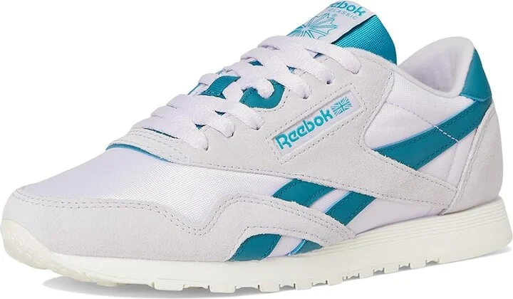 Reebok Lifestyle Classic Nylon Women's Classic Shoes Digital Gleam/Digital Gleam/Retro Teal : 6 B - Medium, Textile - Image 5