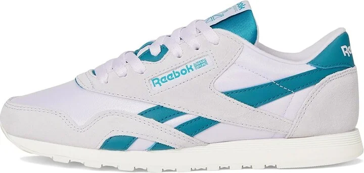 Reebok Lifestyle Classic Nylon Women's Classic Shoes Digital Gleam/Digital Gleam/Retro Teal : 6 B - Medium, Textile - Image 6