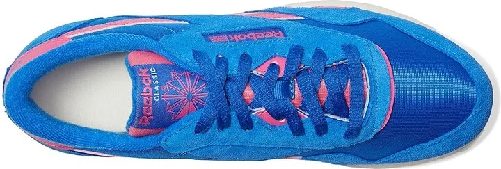 Reebok Lifestyle Classic Nylon Women's Classic Shoes Optimum Blue/True Pink/Chalk : 10.5 B - Medium, Textile - Image 2