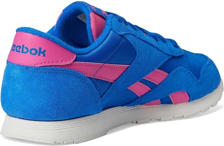 Reebok Lifestyle Classic Nylon Women's Classic Shoes Optimum Blue/True Pink/Chalk : 10.5 B - Medium, Textile - Image 4