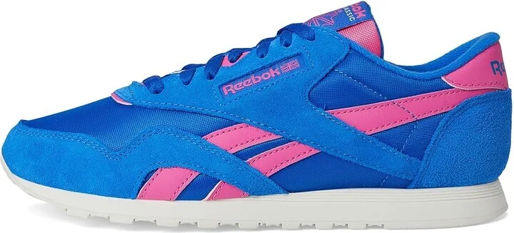 Reebok Lifestyle Classic Nylon Women's Classic Shoes Optimum Blue/True Pink/Chalk : 10.5 B - Medium, Textile - Image 6