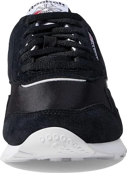 Reebok Lifestyle Classic Nylon Women's Shoes Black/White : 6.5 B - Medium, Leather/Suede/Textile - Image 3