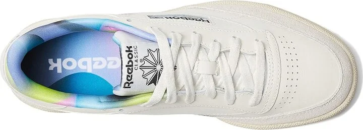 Reebok Lifestyle Club C 85 Shoes Chalk/Semi Classic Teal : Men's 8 - Women's 9.5 Medium, Leather - Image 2