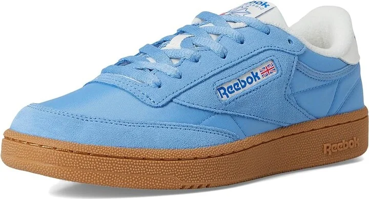 Reebok Lifestyle Club C 85 Shoes Essential Blue/Chalk/Gum : Men's 6 - Women's 7.5 Medium, Leather - Image 5