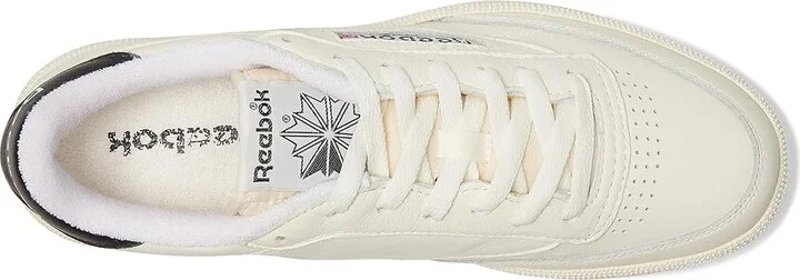 Reebok Lifestyle Club C 85 Vintage Athletic Shoes Chalk/Black/Gum : Men's 5 - Women's 6.5 Medium, Leather - Image 2