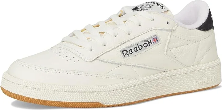 Reebok Lifestyle Club C 85 Vintage Athletic Shoes Chalk/Black/Gum : Men's 5 - Women's 6.5 Medium, Leather - Image 5