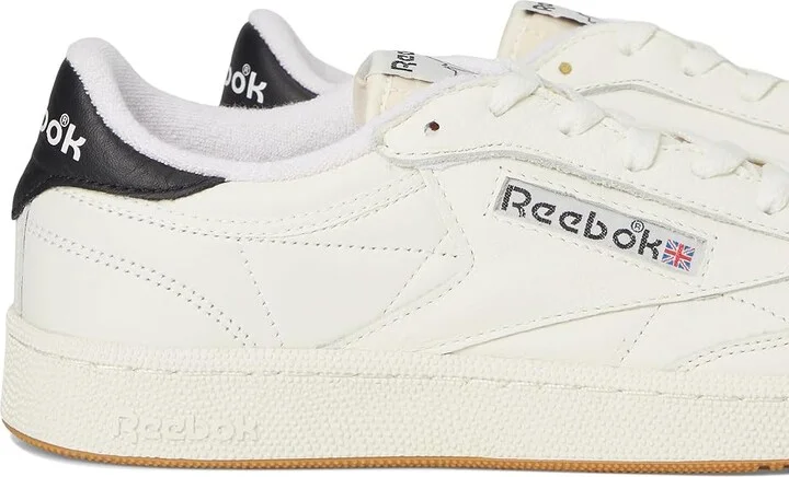 Reebok Lifestyle Club C 85 Vintage Athletic Shoes Chalk/Black/Gum : Men's 5 - Women's 6.5 Medium, Leather - Image 7