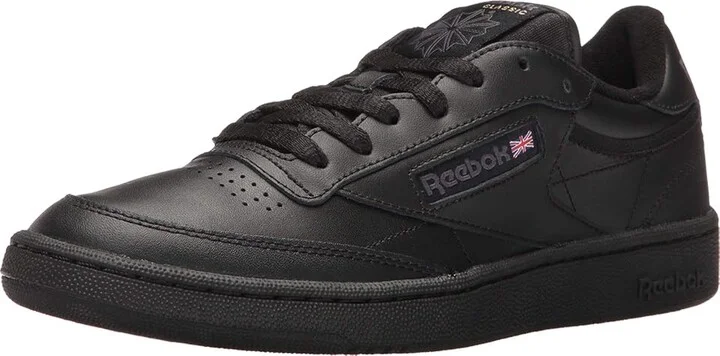 Reebok Lifestyle Club C 85 Vintage Athletic Shoes Int/Black/Charcoal : Men's 3.5 - Women's 5 Medium, Leather - Image 2