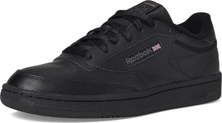 Reebok Lifestyle Club C 85 Vintage Athletic Shoes Int/Black/Charcoal : Men's 3.5 - Women's 5 Medium, Leather - Image 6
