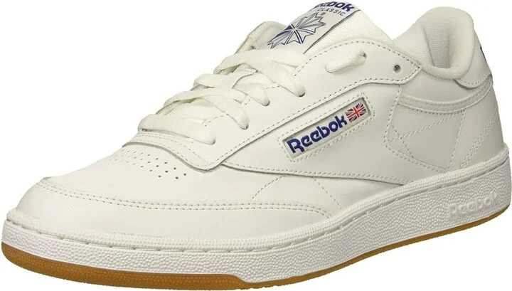 Reebok Lifestyle Club C 85 Vintage Athletic Shoes Int/White/Royal/Gum : Men's 13 - Women's 14.5 Medium, Leather - Image 2