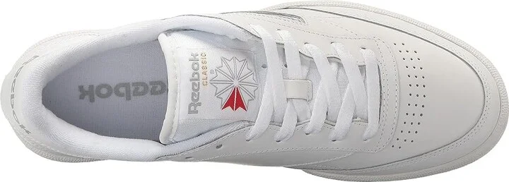 Reebok Lifestyle Club C 85 Vintage Athletic Shoes Int/White/Sheer Grey : Men's 12 - Women's 13.5 Medium, Leather - Image 3