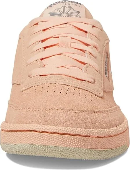 Reebok Lifestyle Club C 85 Vintage Athletic Shoes Peach Glow/Peach Glow/Grey : Men's 9.5 - Women's 11 Medium, Leather - Image 5
