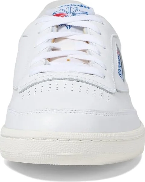 Reebok Lifestyle Club C 85 Vintage Athletic Shoes White/Chalk/Vector Blue : Men's 7 - Women's 8.5 Medium, Leather - Image 5