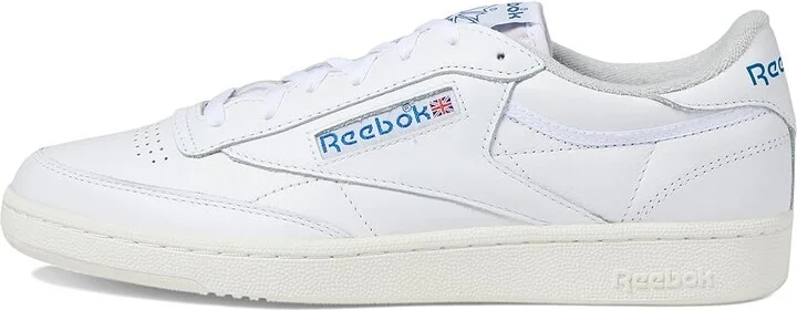Reebok Lifestyle Club C 85 Vintage Athletic Shoes White/Chalk/Vector Blue : Men's 7 - Women's 8.5 Medium, Leather - Image 6