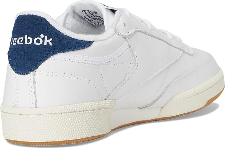 Reebok Lifestyle Club C 85 Vintage Women's Snow Shoes Footwear White/Batik Blue/Chalk : 8 B - Medium, Leather - Image 4