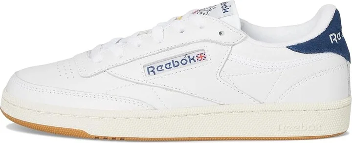 Reebok Lifestyle Club C 85 Vintage Women's Snow Shoes Footwear White/Batik Blue/Chalk : 8 B - Medium, Leather - Image 6