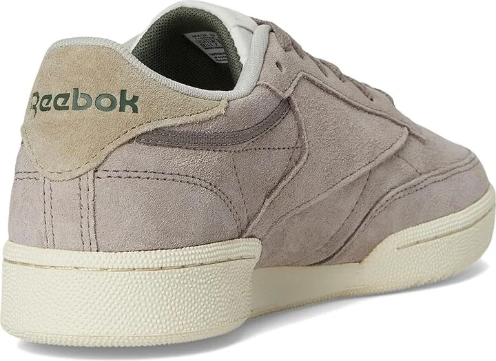 Reebok Lifestyle Club C 85 Women's Shoes Gritty Grey/Sport Beige/Breakaway Green : 6 B - Medium, Leather - Image 4