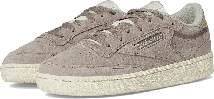 Reebok Lifestyle Club C 85 Women's Shoes Gritty Grey/Sport Beige/Breakaway Green : 6 B - Medium, Leather