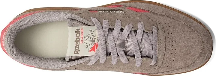 Reebok Lifestyle Club C Double Revenge Women's Shoes Gritty Grey/Sunset Coral/Gum : 10 B - Medium, Leather - Image 2