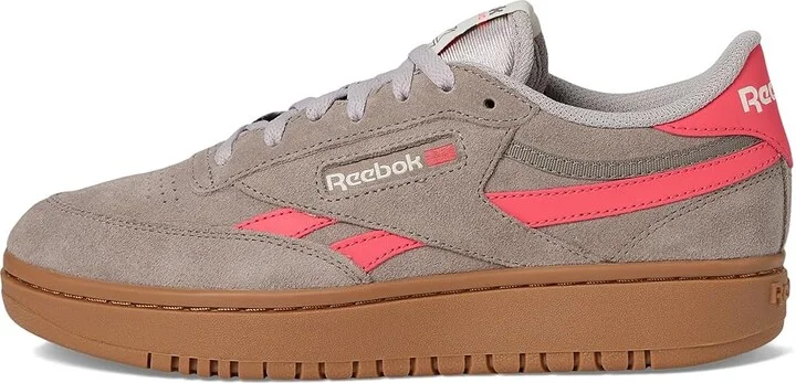Reebok Lifestyle Club C Double Revenge Women's Shoes Gritty Grey/Sunset Coral/Gum : 10 B - Medium, Leather - Image 6
