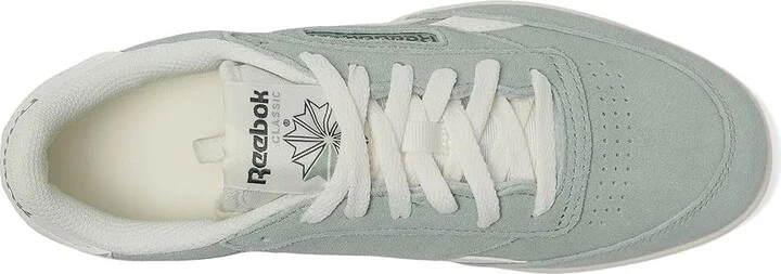 Reebok Lifestyle Club C Double Revenge Women's Shoes Hybrid Green/Chalk/Chalk : 6 B - Medium, Leather - Image 2