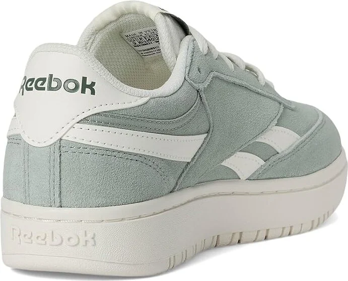 Reebok Lifestyle Club C Double Revenge Women's Shoes Hybrid Green/Chalk/Chalk : 6 B - Medium, Leather - Image 4