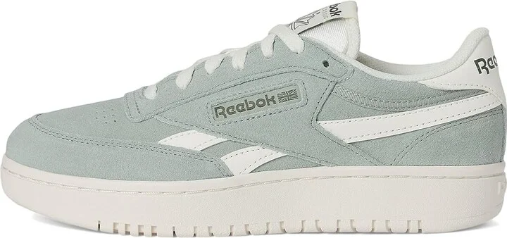 Reebok Lifestyle Club C Double Revenge Women's Shoes Hybrid Green/Chalk/Chalk : 6 B - Medium, Leather - Image 6