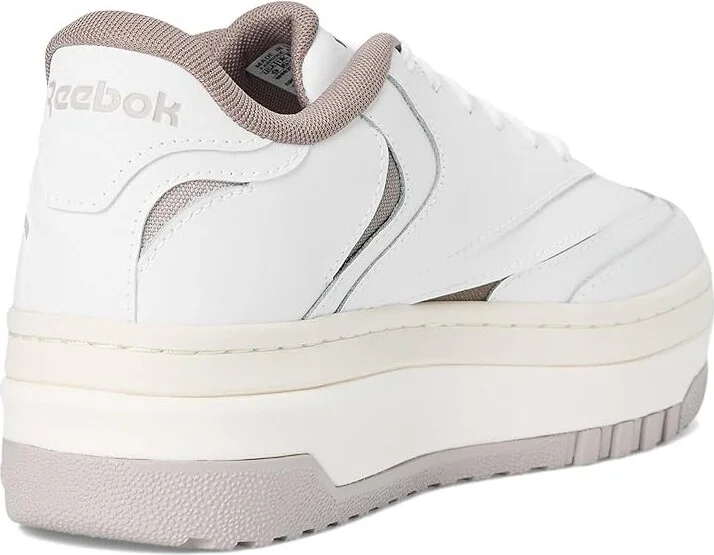 Reebok Lifestyle Club C Extra Women's Shoes White/Hazy Grey/Gritty Grey : 7.5 B - Medium, Leather - Image 4