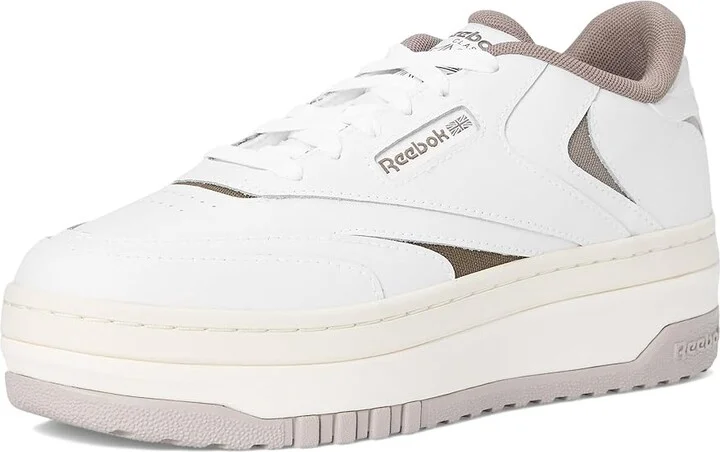 Reebok Lifestyle Club C Extra Women's Shoes White/Hazy Grey/Gritty Grey : 7.5 B - Medium, Leather - Image 5